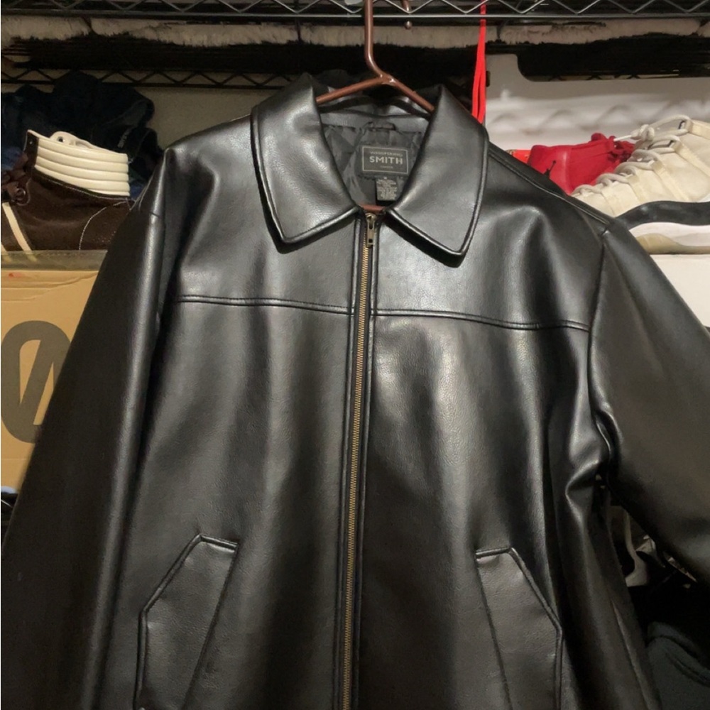 Whispering Smith Men’s Black Leather Jacket